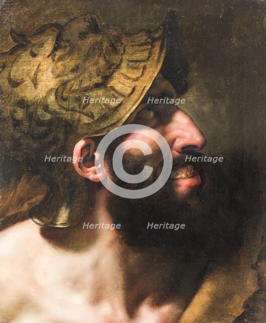 Capaneus - Study called The Blasphemic, late 18th-early 19th century. Creator: Anne-Louis Girodet de Roussy-Trioson.