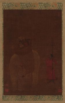 Caparisoned Elephant and Attendant, Ming dynasty, 16th-17th century. Creator: Unknown