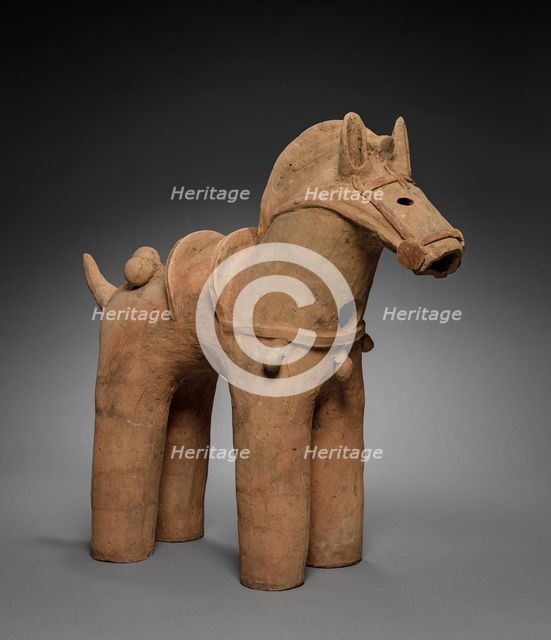 Caparisoned Haniwa Horse, 400s-500s. Creator: Unknown.