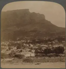 Cape Town and Table Mountain, west from foot of Signal Hill, South Africa 1902. Creator: Underwood & Underwood