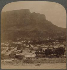 Cape Town and Table Mountain, west from foot of Signal Hill, South Africa 1902. Creator: Underwood & Underwood