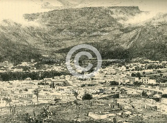 'Cape Town and Table Mountain', c1900. Creator: Joseph Holland Tringham.