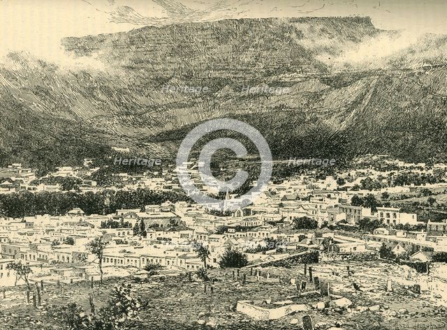 'Cape Town and Table Mountain', c1900. Creator: Joseph Holland Tringham.