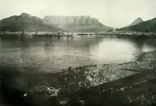 Cape Town, Devil's Peak, Table Mountain, and Lion's Head from Table Bay 1900. Creator: George Washington Wilson