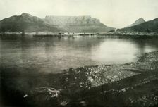 Cape Town, Devil's Peak, Table Mountain, and Lion's Head from Table Bay 1900. Creator: George Washington Wilson