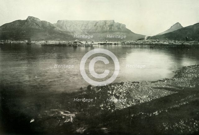 'Cape Town, Devil's Peak, Table Mountain, and Lion's Head from Table Bay', 1900. Creator: George Washington Wilson.