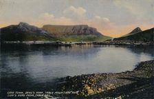 Cape Town, Devil's Peak, Table Mountain and Lion's Head from Table Bay c1900
