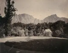 Cape Town, South Africa: Table Mountain from The Vineyard Hotel at Newlands, 1896. Creator: Unknown