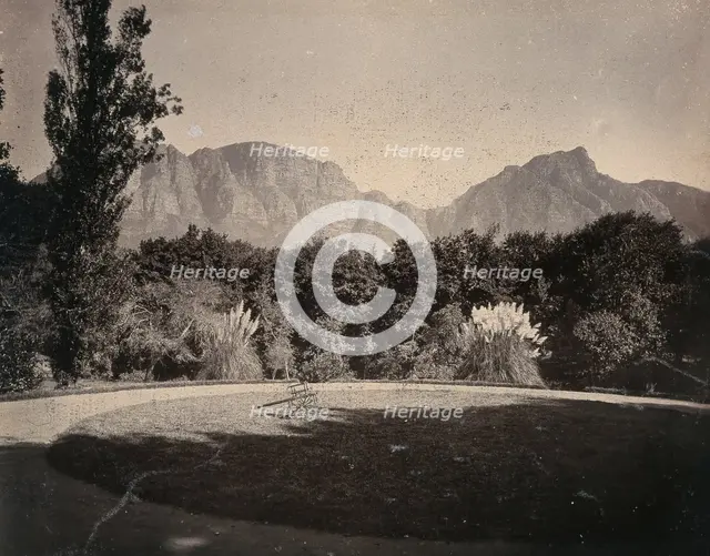 Cape Town, South Africa: Table Mountain from The Vineyard Hotel at Newlands, 1896. Creator: Unknown.