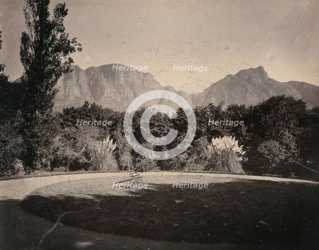 Cape Town, South Africa: Table Mountain from The Vineyard Hotel at Newlands, 1896. Creator: Unknown.