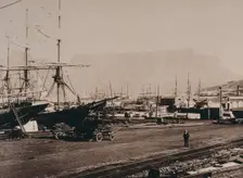Cape Town, South Africa: The docks at Cape Town, 1896. Creator: GW Wilson and Company