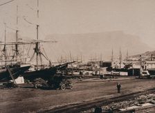Cape Town, South Africa: The docks at Cape Town, 1896. Creator: GW Wilson and Company