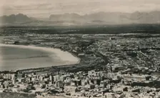 Cape Town - Table Bay with Stellenbosch and Hottentots Holland Mountains, South Africa. Creator: Unknown
