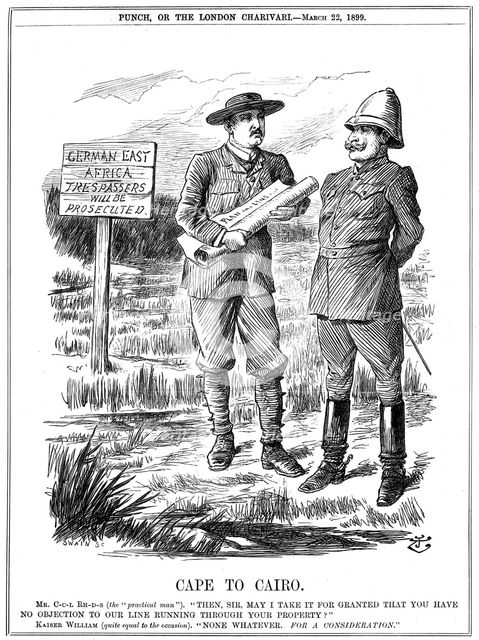 'Cape to Cairo', 1899.  Artist: John Tenniel