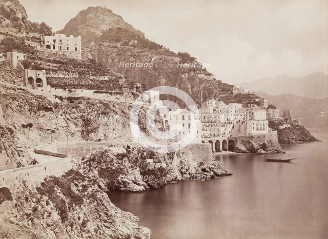 Cape Atrani Panorama, near Amalfi, c1880. Creator: Giacomo Brogi.