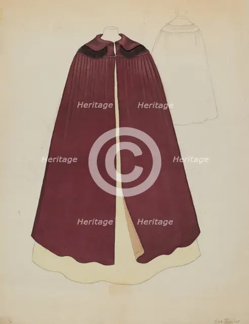 Cape, c. 1936. Creator: Catherine Fowler.