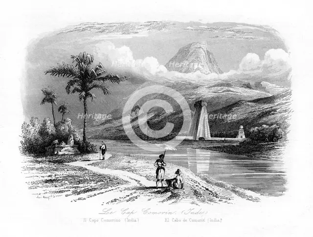Cape Comorin, India, c1840. Artist: N Remond
