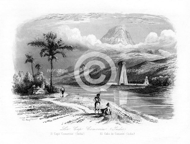 Cape Comorin, India, c1840. Artist: N Remond