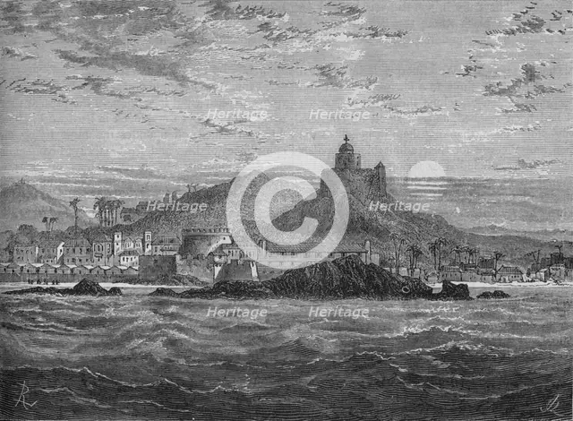 'Cape Coast Castle', c1880. Artist: Unknown.