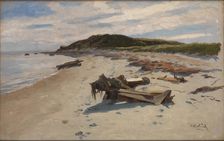 Cape Cod, Beach, 1894. Creator: Herman Hartwich
