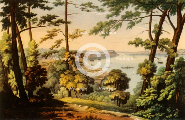 'Cape Diamond and Wolf's Cove from Point A Pizeau', 1941. Creator: C. Hunt.
