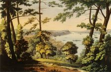 Cape Diamond and Wolf's Cove from Point A Pizeau 1941. Creator: C. Hunt