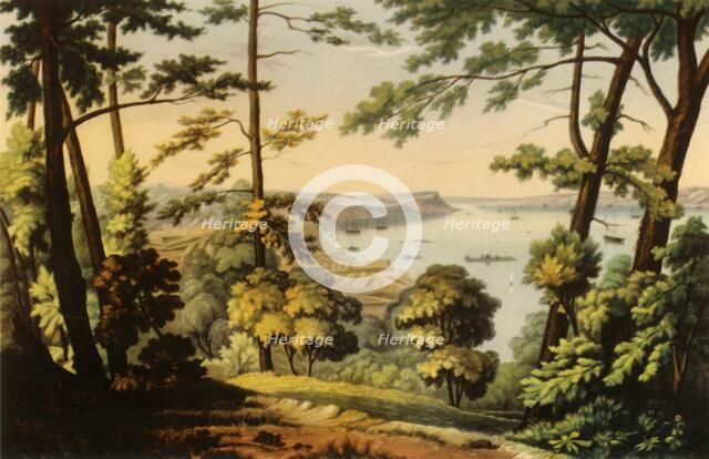 'Cape Diamond and Wolf's Cove from Point A Pizeau', 1941. Creator: C. Hunt.