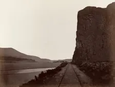 Cape Horn near Celilo, 1867. Creator: Carleton Emmons Watkins