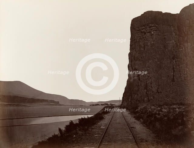 Cape Horn near Celilo, 1867. Creator: Carleton Emmons Watkins.