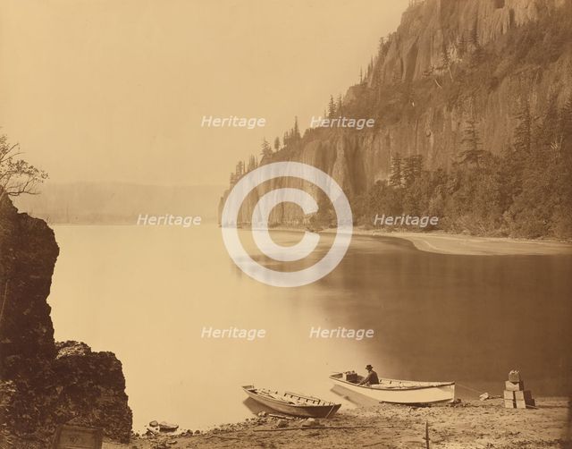 Cape Horn, Columbia River, 1867. Creator: Carleton Emmons Watkins.