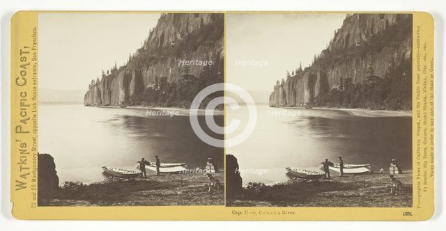 Cape Horn, Columbia River, 1867. Creator: Carleton Emmons Watkins.