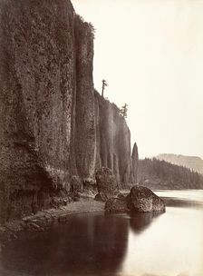 Cape Horn, Columbia River, Oregon, 1867. Creator: Carleton Emmons Watkins