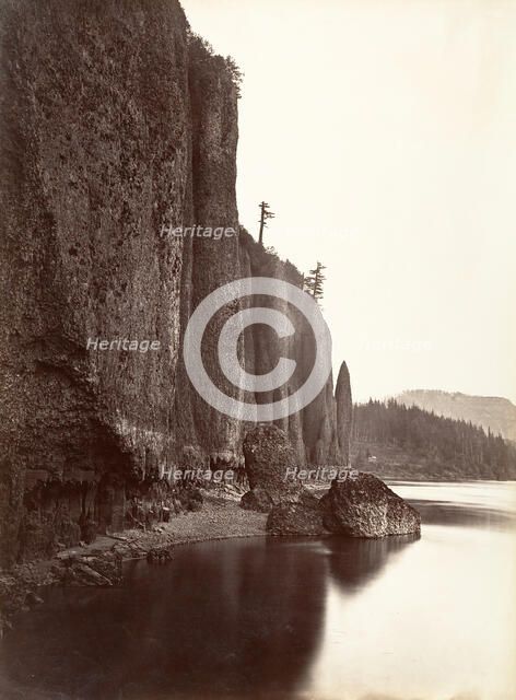 Cape Horn, Columbia River, Oregon, 1867. Creator: Carleton Emmons Watkins.
