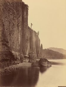 Cape Horn, Columbia River, Oregon, 1867. Creator: Carleton Emmons Watkins