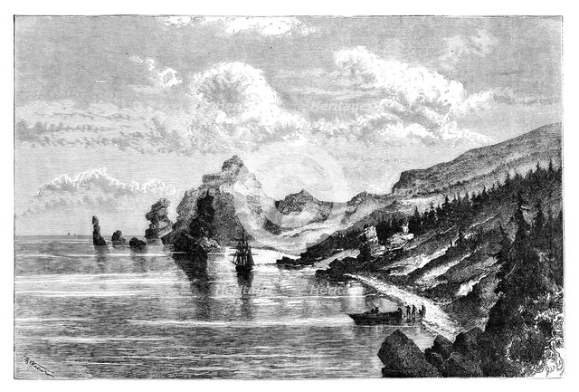 Cape la Jonquiere, Sakhalin, Russia, 1895. Artist: Unknown