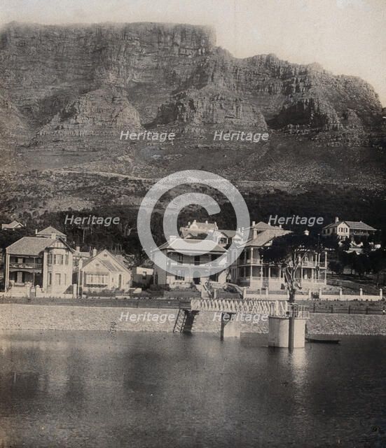 Cape of Good Hope, South Africa: houses and Table Mountain, 1905. Creator: Tempest Anderson.