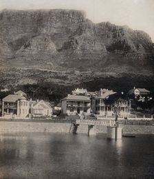 Cape of Good Hope, South Africa: houses and Table Mountain, 1905. Creator: Tempest Anderson