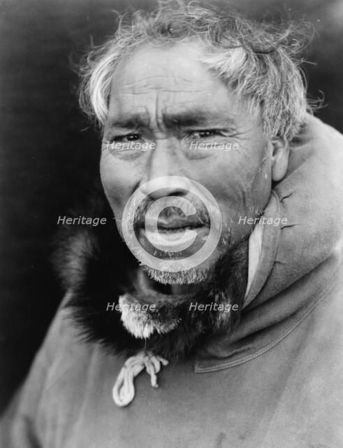 Cape Prince of Wales man, c1929. Creator: Edward Sheriff Curtis.