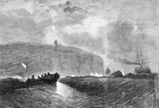Cape Race, Newfoundland, the termination of the American system of telegraphs, 1861. Creator: Mason Jackson