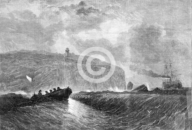 Cape Race, Newfoundland, the termination of the American system of telegraphs, 1861. Creator: Mason Jackson.