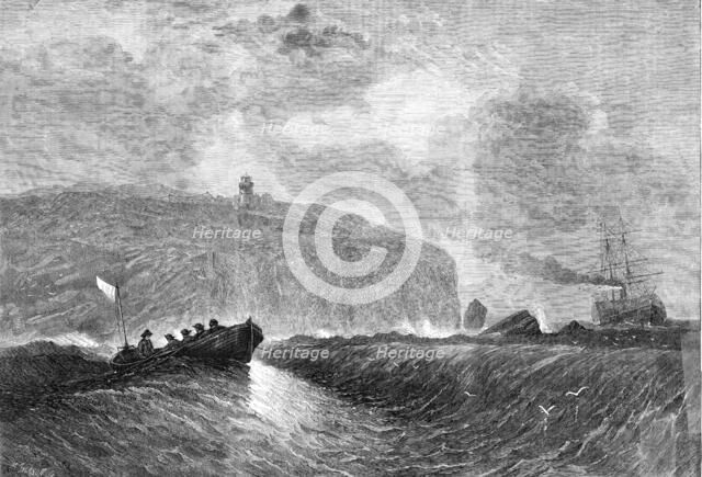 Cape Race, Newfoundland, the termination of the American system of telegraphs, 1861. Creator: Mason Jackson.