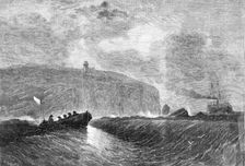 Cape Race, Newfoundland, the termination of the American system of telegraphs, 1861. Creator: Mason Jackson