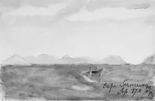 Cape Sunium (from Sketchbook), 1904. Creator: Mary Newbold Sargent