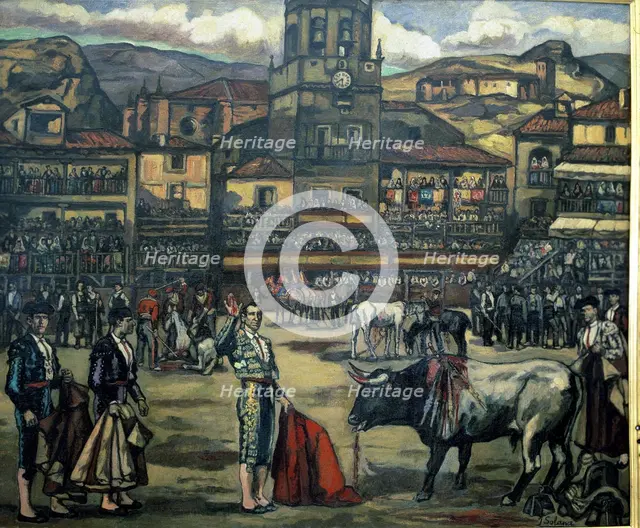 'Capea in Ronda', 1926-1927.  Creator: José Gutiérrez Solana.