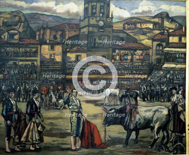 'Capea in Ronda', 1926-1927.  Creator: José Gutiérrez Solana.