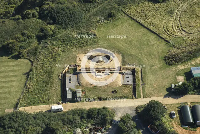 Capel Battery, a Second World War artillery battery, Kent, 2024. Creator: Damian Grady.