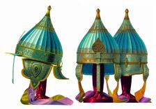 Capeline helmet of the Prince Alexei Mikhailovich, before 1853. Creator: Solntsev, Fyodor Grigoryevich (1801-1892)