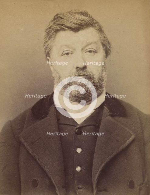 Capette. Joseph, Désiré. 56 ans, né à Paris VI. Maroquinier. Anarchiste. 7/3/94., 1894. Creator: Alphonse Bertillon.