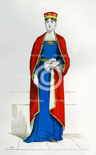 Capetian noblewoman, c1180-1190 (1882-1884). Artist: Unknown