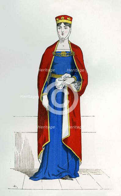 Capetian noblewoman, c1180-1190 (1882-1884). Artist: Unknown